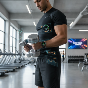 2026 fitness trendleri giyilebilir teknoloji ile spor salonu antrenmanı