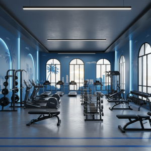 Mersin Viranşehir spor salonu Titanyum GYM modern fitness ekipmanları