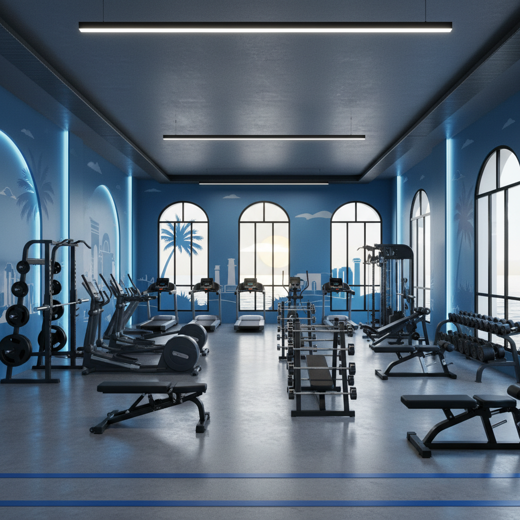 Mersin Viranşehir spor salonu Titanyum GYM modern fitness ekipmanları