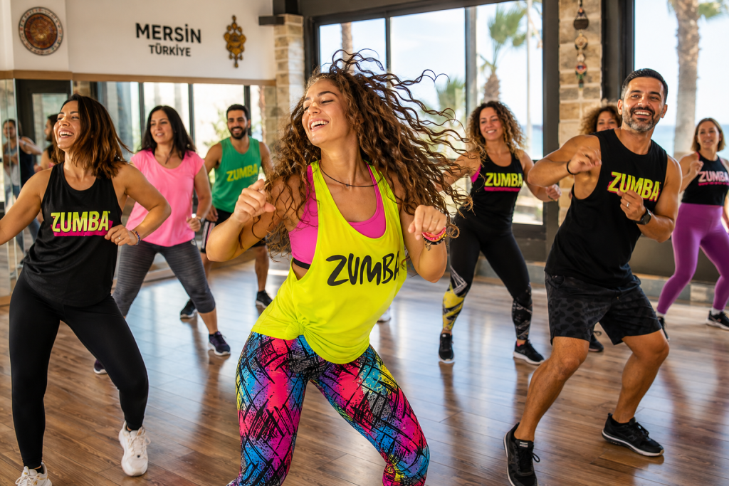 Zumba ile kalori yakma - Titanyum GYM Mersin grup dans fitness dersi